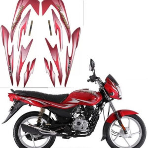 ULTRA FULL BIKE STICKER KIT FOR PLATINA 100 Cold modelFORTEC RED