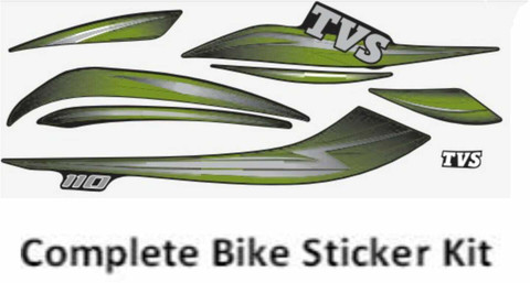 ULTRA FULL BIKE STICKER KIT FOR STAR CITY PLS BLACK GREEN