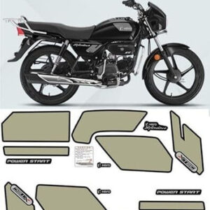 ULTRA FULL BIKE STICKER KIT FOR SPlendor LED xtech BLack Grey