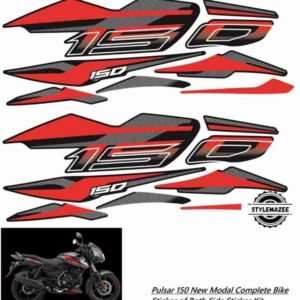 ULTRA FULL BIKE STICKER KIT FOR PULSAR 150 UG6 BLACK ORANGE