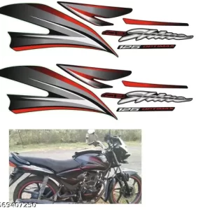 ULTRA FULL BIKE STICKER KIT FOR SHINE TYPE2 BLACK GREY