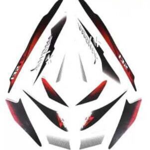 ULTRA FULL BIKE STICKER KIT FOR PULSAR 135 LS UG7 BLACK RED