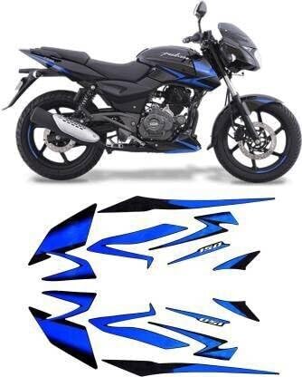ULTRA FULL BIKE STICKER KIT FOR Pulsar 180 twin disc abs 2019 black blue