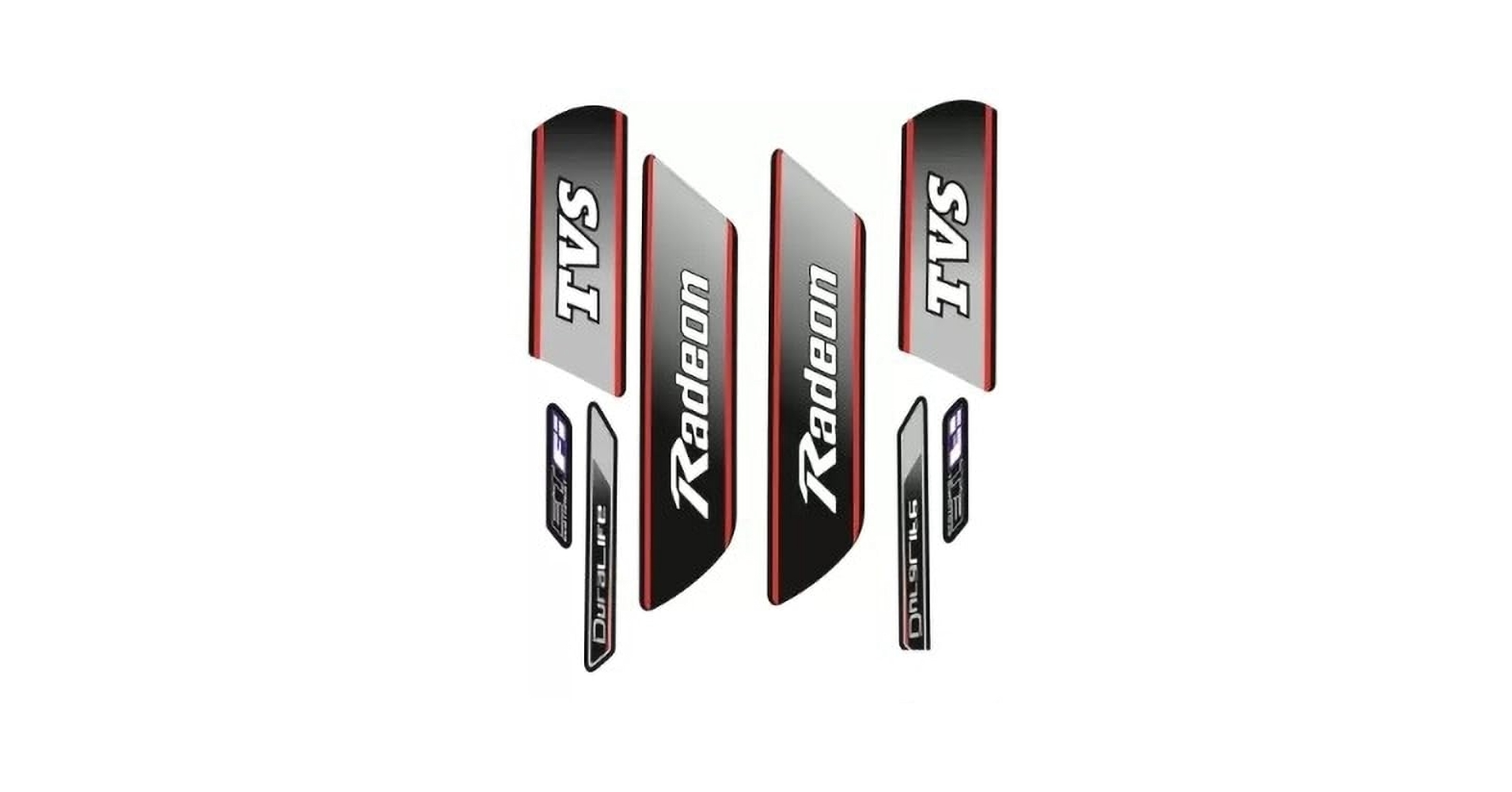 ULTRA FULL BIKE STICKER KIT FOR radeon black