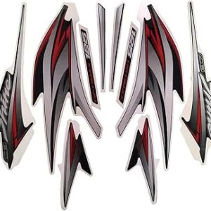 ULTRA FULL BIKE STICKER KIT FOR SHINE TYPE1 MAROON YELLOW