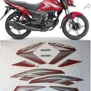 ULTRA FULL BIKE STICKER KIT FOR SHINE TYPE3 RED