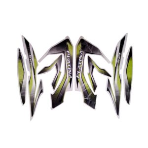 ULTRA FULL BIKE STICKER KIT FOR PLATINA 125 new model BLACK GREEN