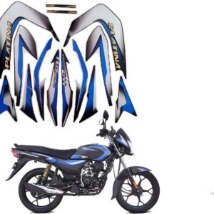 ULTRA FULL BIKE STICKER KIT FOR PLATINA Cold modelFORTEC 110 2019 BLACK BLUE