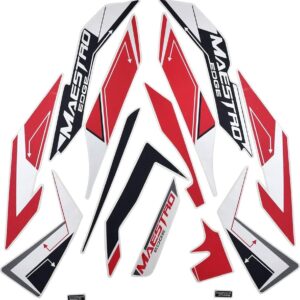 ULTRA FULL BIKE STICKER KIT FOR Maestro Edge Candy Blezing Red