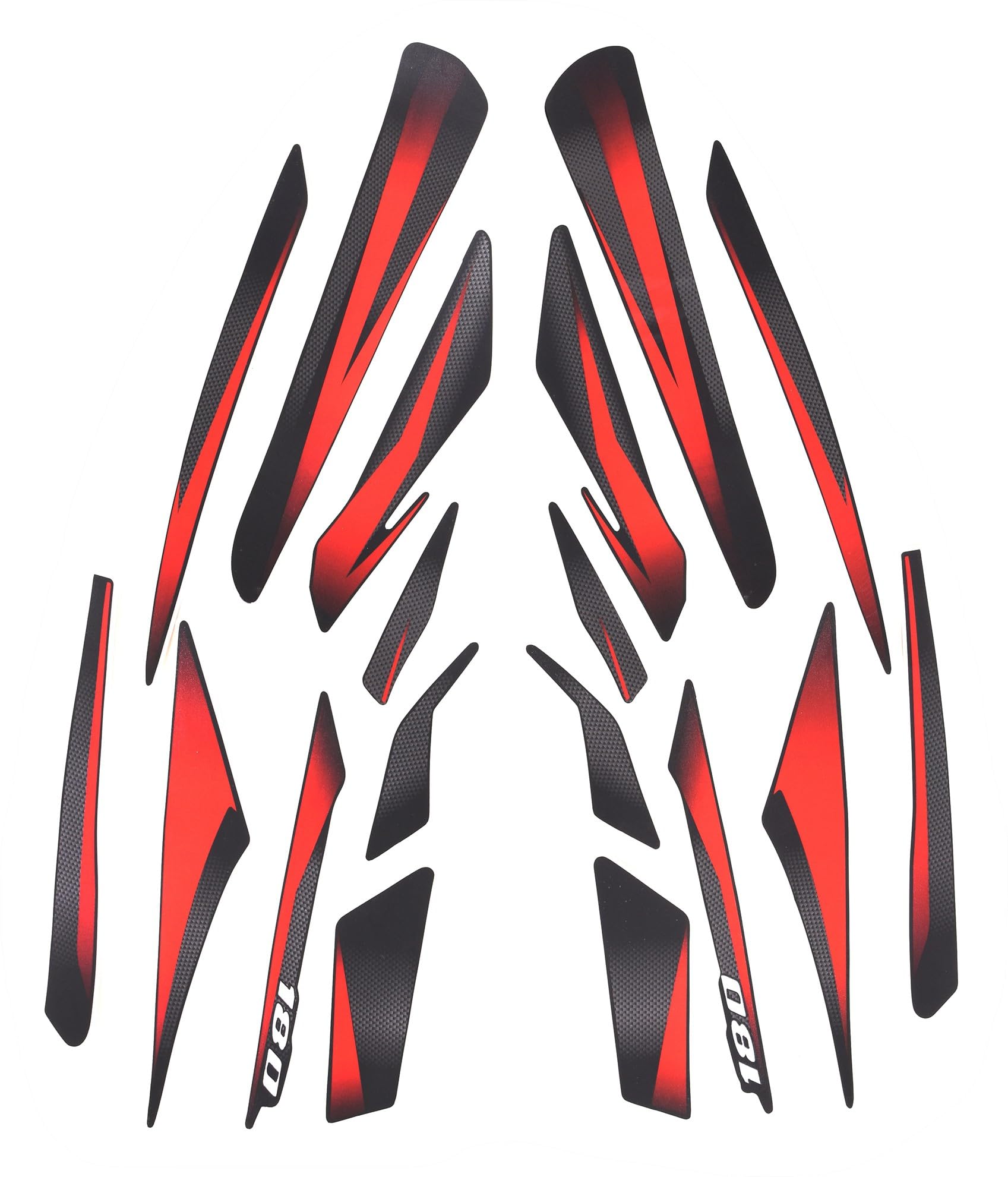 ULTRA FULL BIKE STICKER KIT FOR Pulsar 180 twin disc abs 2019 black red