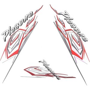 ULTRA FULL BIKE STICKER KIT FOR PLEASURE TYPE6 BLACK