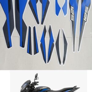 ULTRA FULL BIKE STICKER KIT FOR PULSAR BLACK BLUE