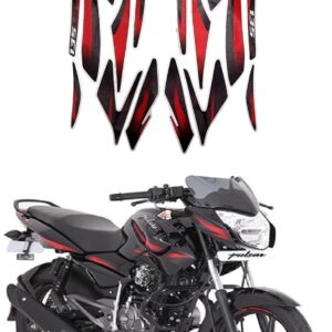 ULTRA FULL BIKE STICKER KIT FOR PULSAR 180 TWIN DISC 2018 BLACK RED