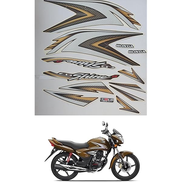ULTRA FULL BIKE STICKER KIT FOR SHINE TYPE7 BROWN