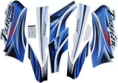 ULTRA FULL BIKE STICKER KIT FOR PLEASURE TYPE7 DUAL COLOR RED