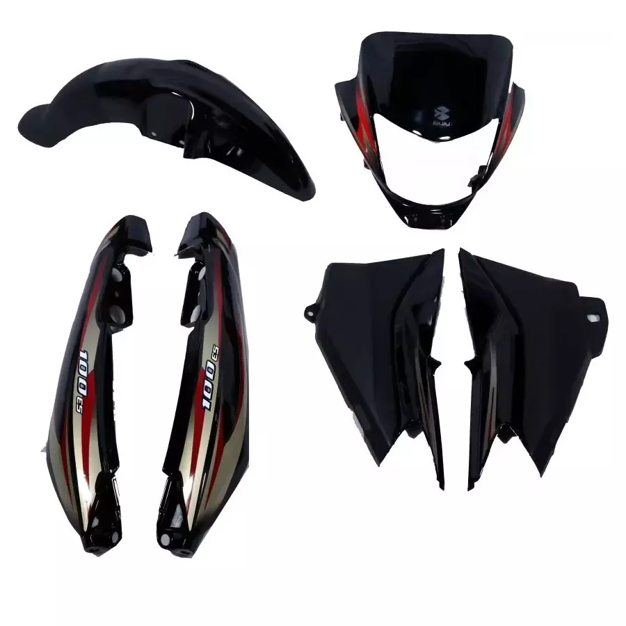 Ultra Full Fiber Body Kit For PLATINA 100 ES BLACK RED