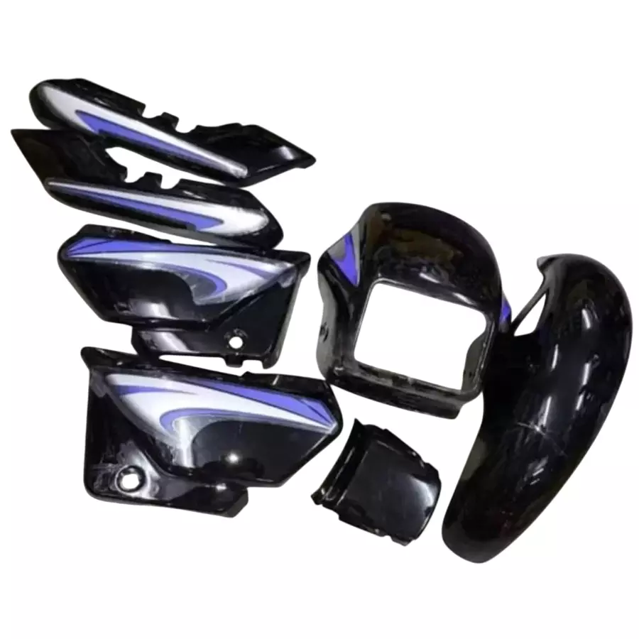 Ultra Full Fiber Body Kit For SPLENDOR PLUS AW BLACK PURPLE