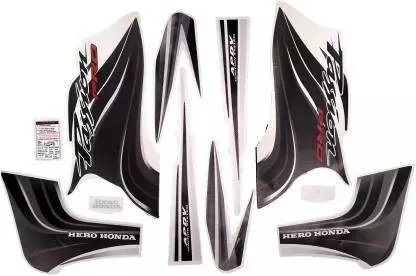 ULTRA FULL BIKE STICKER KIT FOR H. PASSION PRO TYPE3 BLACK GREY