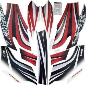 ULTRA FULL BIKE STICKER KIT FOR PASSION XPRO RED