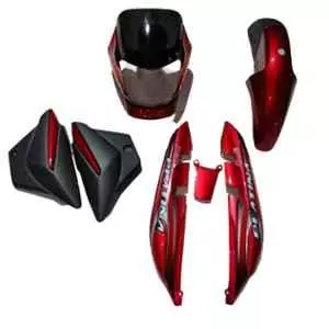 Ultra Full Fiber Body Kit For PLATINA 100 OM RED ORANGE