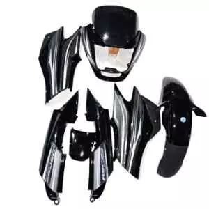 Ultra Full Fiber Body Kit For hero SUPER SPLENDOR TYPE5 BLACK GREY