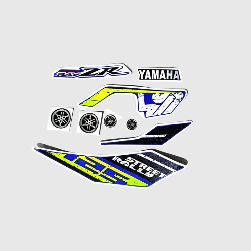 ULTRA FULL BIKE STICKER KIT FOR ray zr street rally 125 blue