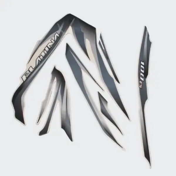 ULTRA FULL BIKE STICKER KIT FOR PLATINA 100 new model BLACK GREY