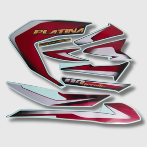 ULTRA FULL BIKE STICKER KIT FOR Platina 110 ES disc 2021 red