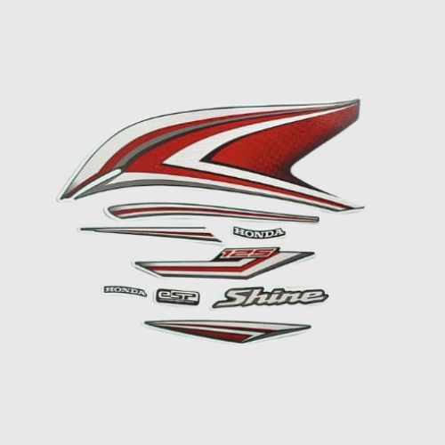 ULTRA FULL BIKE STICKER KIT FOR SHINE 125 BS6 2020 REBEL RED