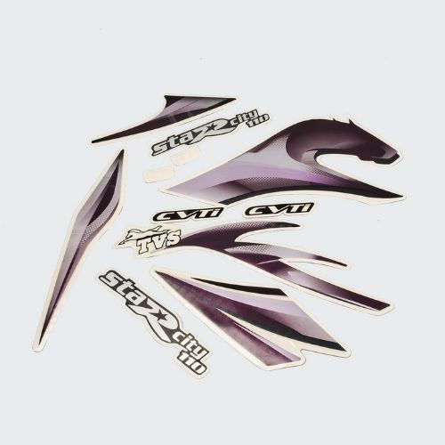 ULTRA FULL BIKE STICKER KIT FOR STAR CITY 110 BLACK PURPLE ULTRA FULL BIKE STICKER KIT FOR STAR CITY 110 BLACK PURPLE