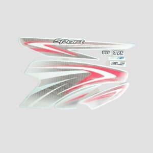 ULTRA FULL BIKE STICKER KIT FOR star sports bs6 black red