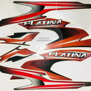 ULTRA FULL BIKE STICKER KIT FOR PLATINA 125 new model RED GOLDEN