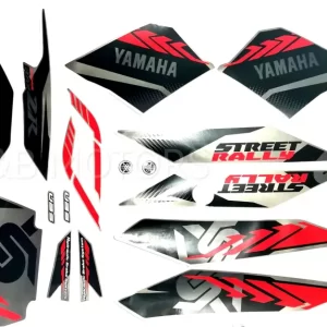 ULTRA FULL BIKE STICKER KIT FOR RAY-ZR STREET RALLY BLACK RED