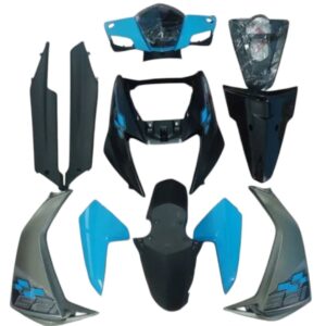 Ultra Full Fiber Body Kit For NTORQ 125 2020 SUPER SQUAD BLUE