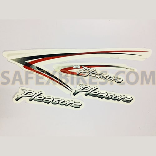 ULTRA FULL BIKE STICKER KIT FOR PLEASURE TYPE5 BLACK WHITE