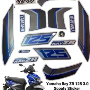 ULTRA FULL BIKE STICKER KIT FOR RAY ZR 2018 BLUE GOLDEN