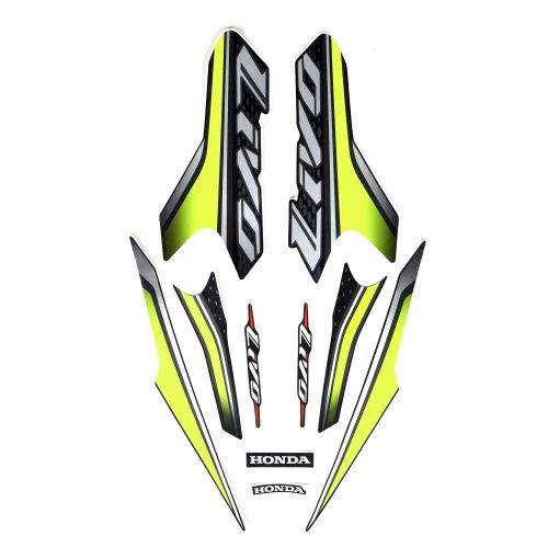 ULTRA FULL BIKE STICKER KIT FOR honda LIVO 2018 BLACK YELLOW