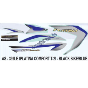 ULTRA FULL BIKE STICKER KIT FOR Platina 110 ES disc 2021 blue