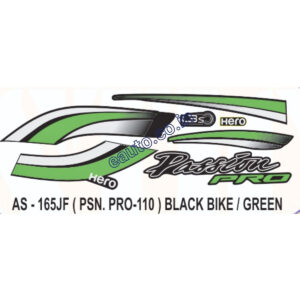 ULTRA FULL BIKE STICKER KIT FOR PASSION XPRO110 2019 BLACK GREEN