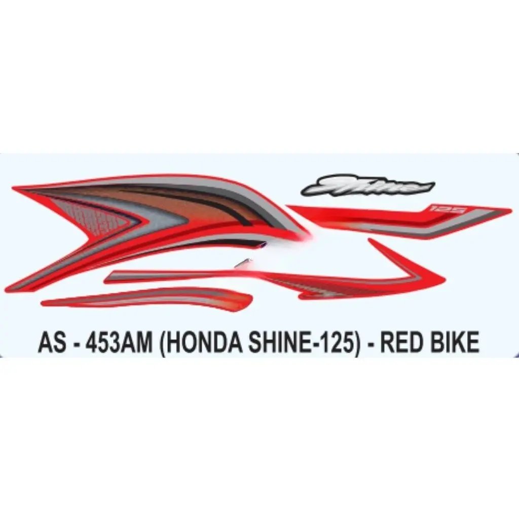 ULTRA FULL BIKE STICKER KIT FOR shine sp type3 red
