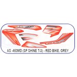 ULTRA FULL BIKE STICKER KIT FOR SHINE SP TYPE3 RED