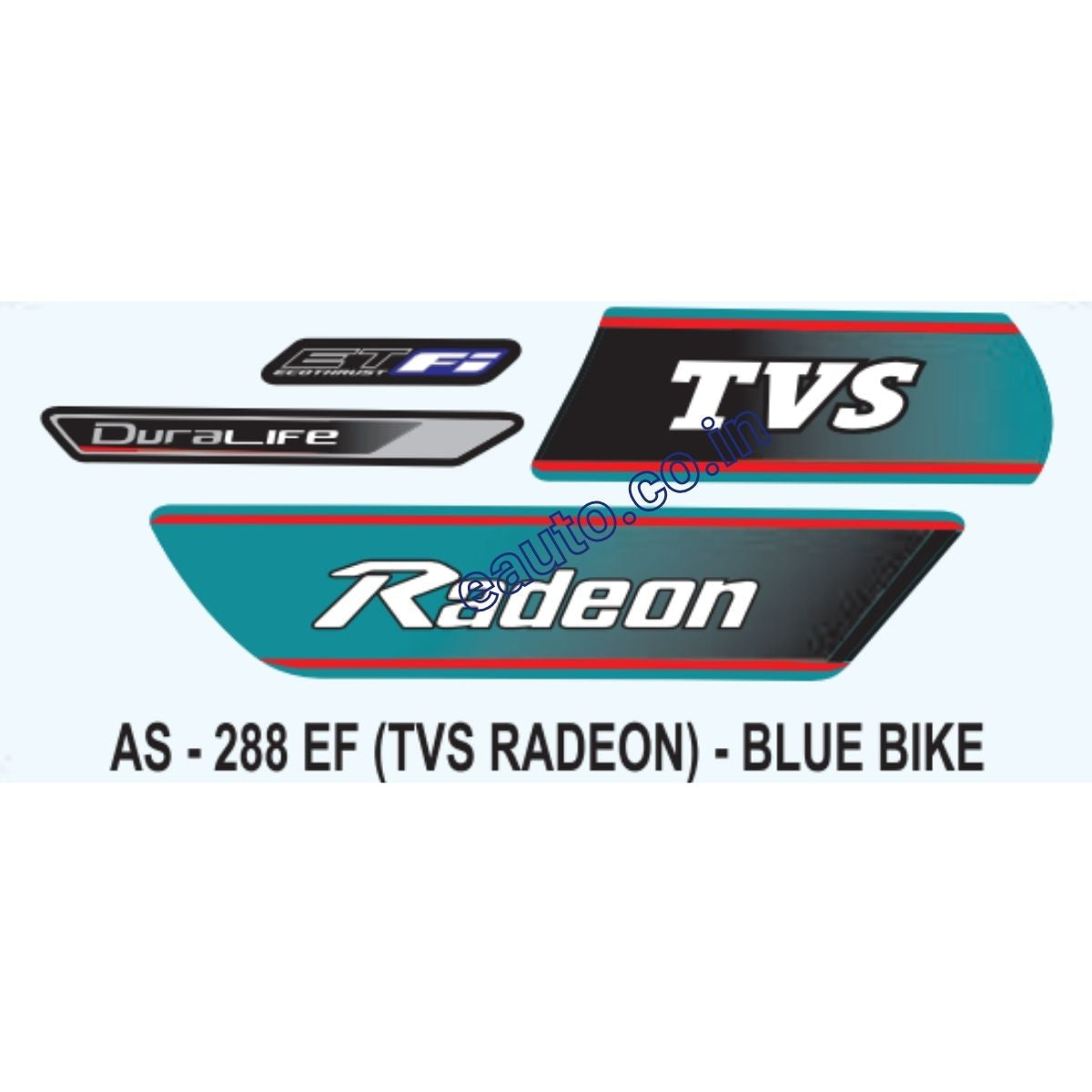 ULTRA FULL BIKE STICKER KIT FOR radeon blue