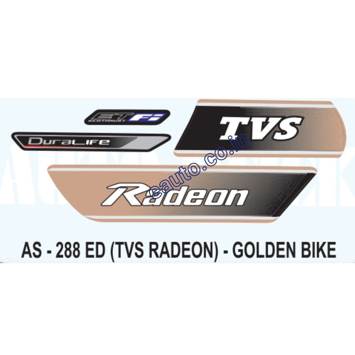 ULTRA FULL BIKE STICKER KIT FOR radeon gold