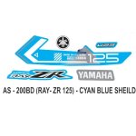 ULTRA FULL BIKE STICKER KIT FOR RAY-Z T2 BLUE