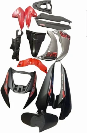 Ultra Full Fiber Body Kit For Ntorq 125cc Amazing Red