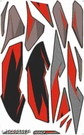 ULTRA FULL BIKE STICKER KIT FOR PULSAR 180 old model BLACK GREY