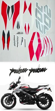 ULTRA FULL BIKE STICKER KIT FOR PULSAR 200 SILVER