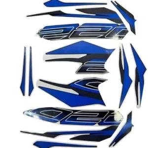 ULTRA FULL BIKE STICKER KIT FOR PULSAR 220F TWIN DISC ABS BLACK BLUE