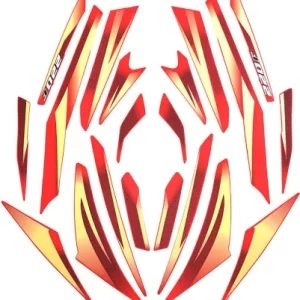 ULTRA FULL BIKE STICKER KIT FOR PULSAR 220F UG8 RED GRaphics
