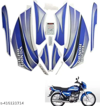 ULTRA FULL BIKE STICKER KIT FOR SPLENDOR PRO BLUE